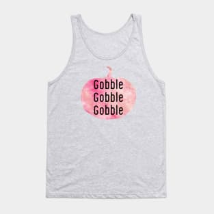 Gobble Gobble Gobble pink pumpkin Tank Top